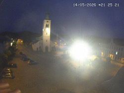 Náměstí, koste sv. Markéty