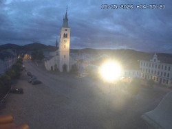 Náměstí, koste sv. Markéty
