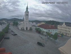 Náměstí, koste sv. Markéty