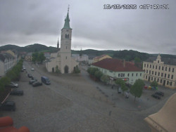 Náměstí, koste sv. Markéty