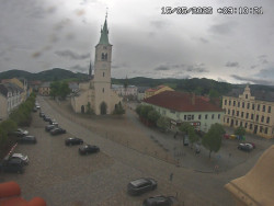 Náměstí, koste sv. Markéty