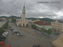 Náměstí, koste sv. Markéty