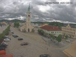 Náměstí, koste sv. Markéty