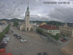 Náměstí, koste sv. Markéty