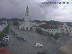 Náměstí, koste sv. Markéty