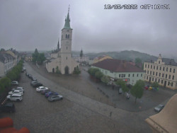 Náměstí, koste sv. Markéty