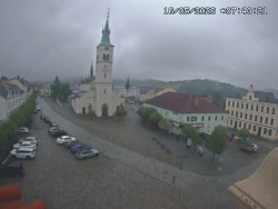 Náměstí, koste sv. Markéty