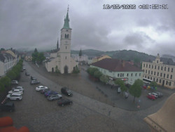 Náměstí, koste sv. Markéty
