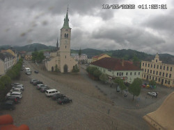 Náměstí, koste sv. Markéty