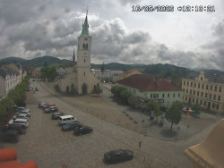 Náměstí, koste sv. Markéty