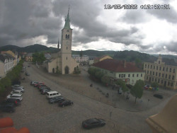 Náměstí, koste sv. Markéty