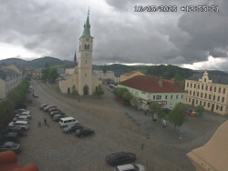 Náměstí, koste sv. Markéty