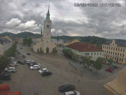 Náměstí, koste sv. Markéty
