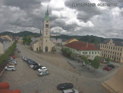 Náměstí, koste sv. Markéty
