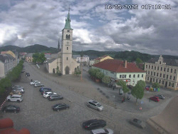 Náměstí, koste sv. Markéty