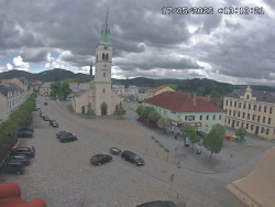 Náměstí, koste sv. Markéty