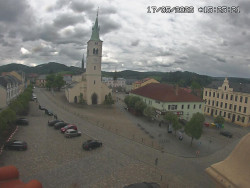 Náměstí, koste sv. Markéty