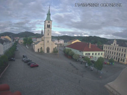 Náměstí, koste sv. Markéty