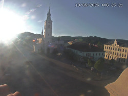 Náměstí, koste sv. Markéty