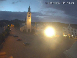 Náměstí, koste sv. Markéty
