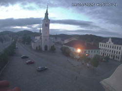 Náměstí, koste sv. Markéty