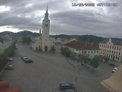 Náměstí, koste sv. Markéty