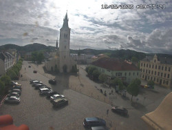 Náměstí, koste sv. Markéty