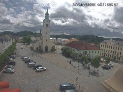 Náměstí, koste sv. Markéty