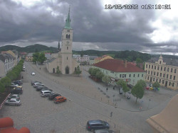 Náměstí, koste sv. Markéty