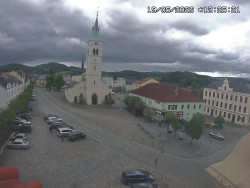 Náměstí, koste sv. Markéty