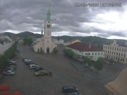Náměstí, koste sv. Markéty