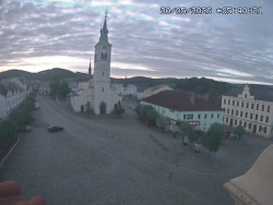 Náměstí, koste sv. Markéty
