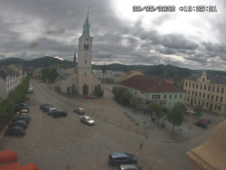 Náměstí, koste sv. Markéty