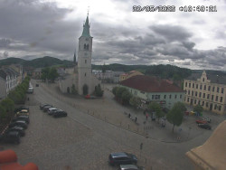 Náměstí, koste sv. Markéty