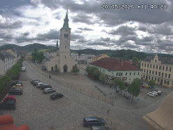 Náměstí, koste sv. Markéty