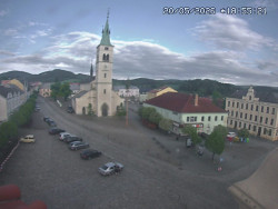 Náměstí, koste sv. Markéty