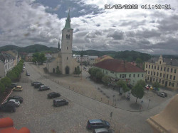 Náměstí, koste sv. Markéty