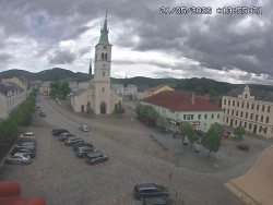 Náměstí, koste sv. Markéty