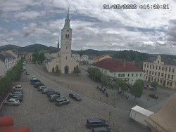 Náměstí, koste sv. Markéty