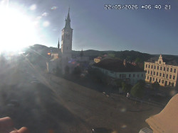Náměstí, koste sv. Markéty