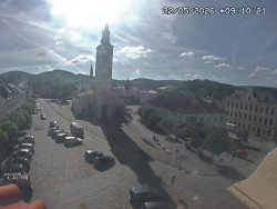 Náměstí, koste sv. Markéty