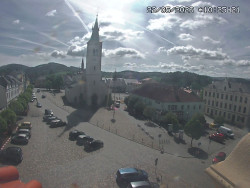 Náměstí, koste sv. Markéty