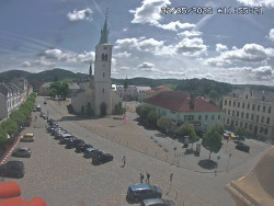 Náměstí, koste sv. Markéty
