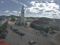 Náměstí, koste sv. Markéty