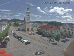 Náměstí, koste sv. Markéty