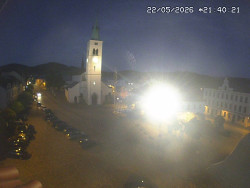 Náměstí, koste sv. Markéty