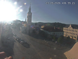 Náměstí, koste sv. Markéty
