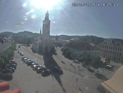 Náměstí, koste sv. Markéty