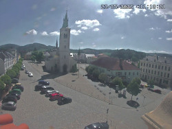Náměstí, koste sv. Markéty