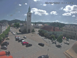 Náměstí, koste sv. Markéty